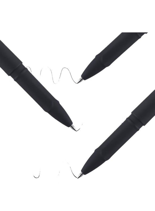 GENVANA Jin Wanian [12 Large Capacity] Stationery 0.7Mm Black Gel Pen, Signing Pen, Wear-Resistant Tip, Office Signing Pen, Frosted Pen Barrel, Gel Ink Pen G-1327 - Image 3