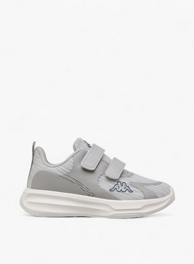 Kappa Boys' Panelled Sports Shoes with Hook and Loop Closure - Image 3