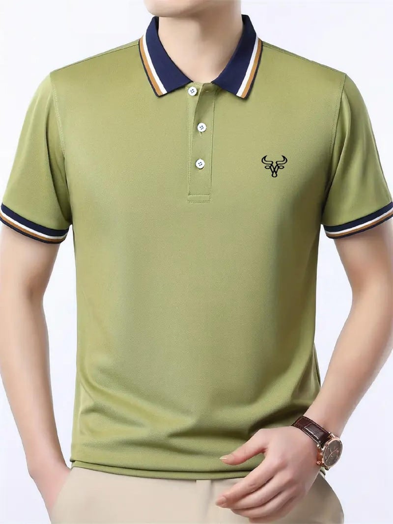 Lymio Polo T Shirt for Men || Men Casual T-Shirt || Polo Available in Combo Pack of 2 (Polo-81-82-Purple-Pista-L) - Image 4
