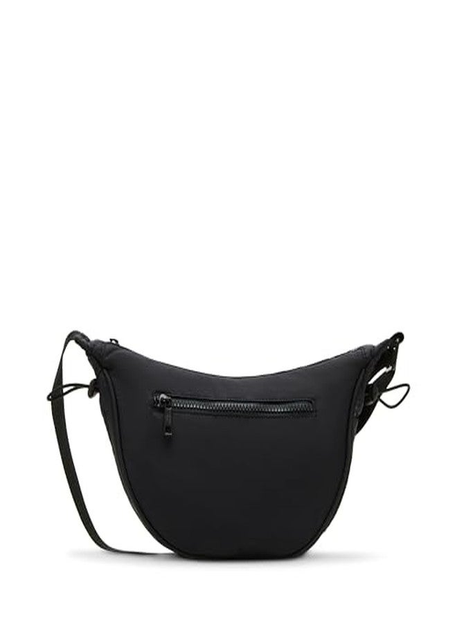Madden Girl Barely Nylon Cresent hobo Bag, Black - Image 3