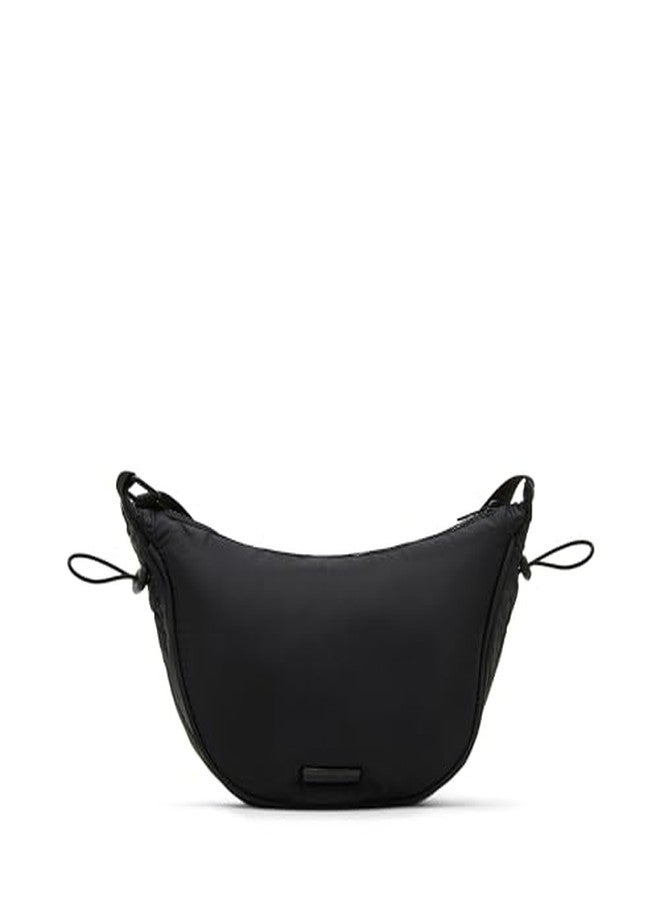 Madden Girl Barely Nylon Cresent hobo Bag, Black - Image 2