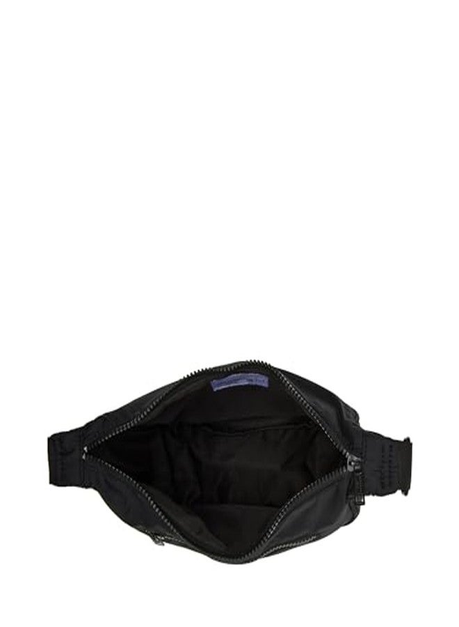 Madden Girl Barely Nylon Cresent hobo Bag, Black - Image 4