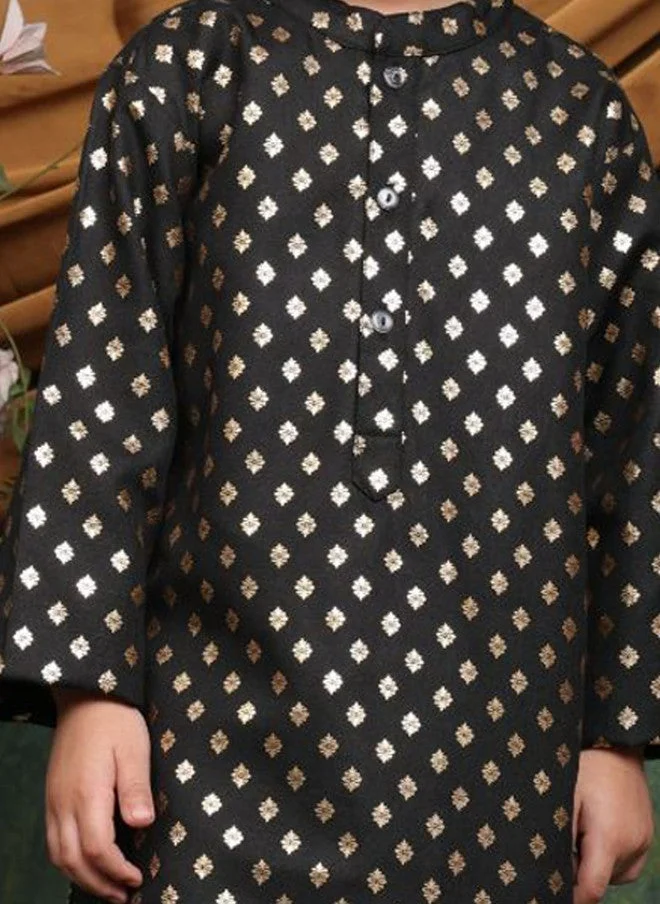Saka Designs Geometric Printed Kurta Set for Boys