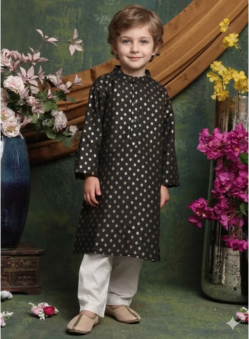 Saka Designs Geometric Printed Kurta Set for Boys