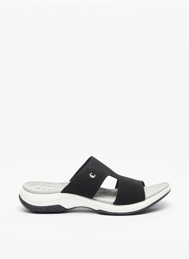 لو كونفورت Women Textured Slip-On Sandals