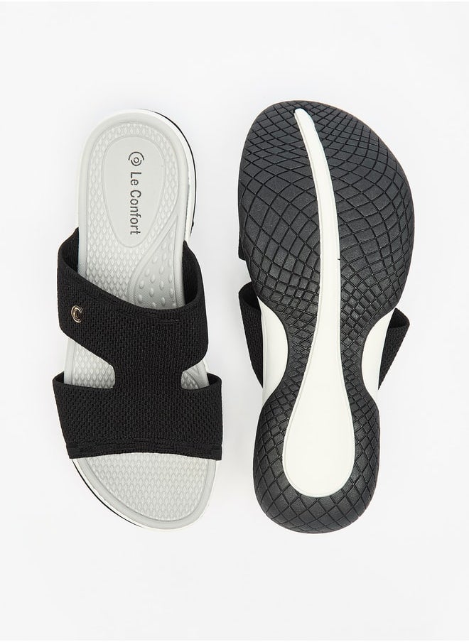 Le Confort Women Textured Slip-On Sandals  - Image 4