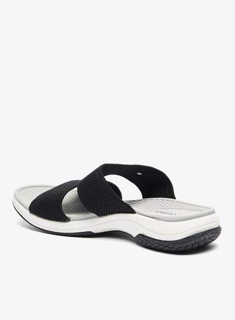 لو كونفورت صنادل نسائية سهلة الارتداء بنقوش