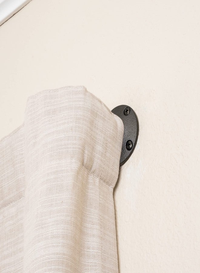 Decopolitan 5/8" Pipe Wrap Around Curtain Rod Set, 28 to 48 Inches, Dark Bronze - Image 5