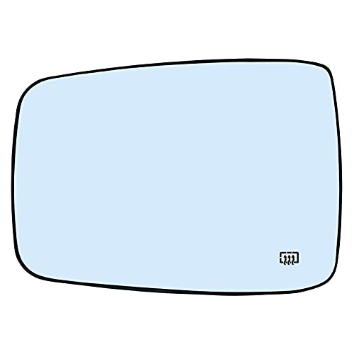 SKARUMMER Driver Left Side Heated Mirror Glass Replacement for 2009-2018 Dodge Ram 1500 2500 - Side View Heated Convex Mirror Glass with Rear Holder, Replace 68079363AA, 68050299AA - Image 1