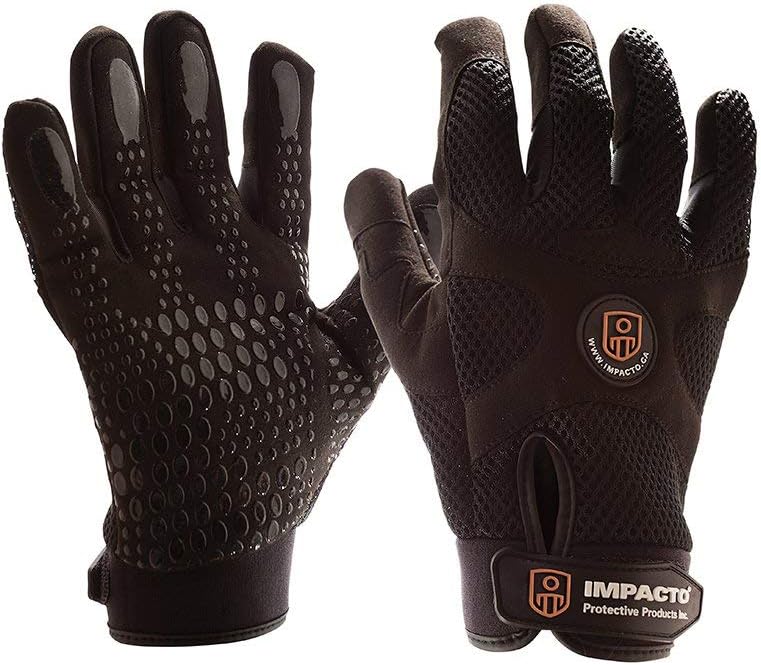 Impacto BG40850 Anti-Vibration Mechanic's Air Glove, Black Xlarge - Image 1