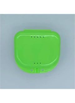 Generic Orthodontic Retainer Case, Denture Case, Dental Aligner Box Food-grade Material Anti-scratch Oral Supplies Mouth Guard Brace Teeth Mouth Tray Retainer Case for Teeth Green  - Image 2