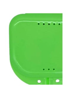 Generic Orthodontic Retainer Case, Denture Case, Dental Aligner Box Food-grade Material Anti-scratch Oral Supplies Mouth Guard Brace Teeth Mouth Tray Retainer Case for Teeth Green  - Image 4