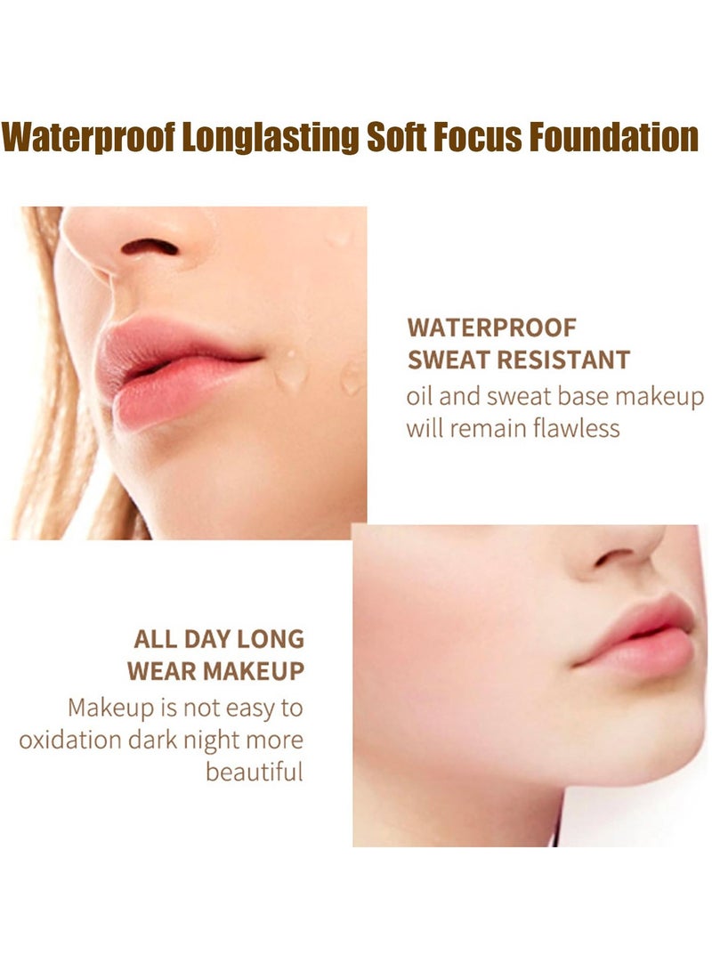 Excefore BB Cream Foundation, Even Skin Tone Color Correcting Cream Moisturizing Concealer Makeup Base, Full Coverage Foundation Anti-Redness Lightweight Smoothing Foundation, Natural - Image 3