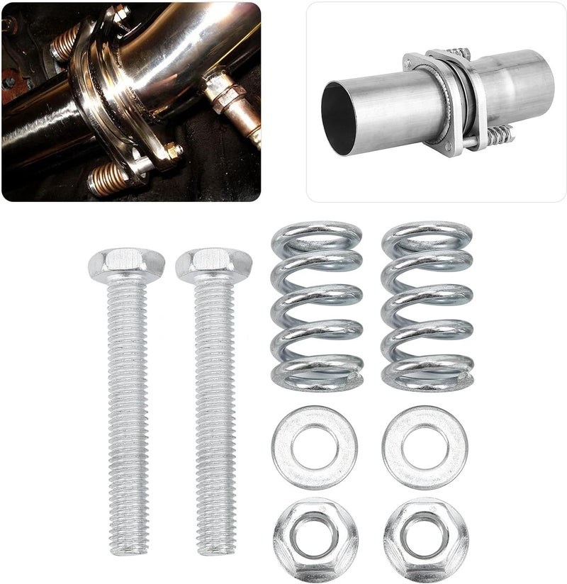 klarako Exhaust Bolt and Spring,Exhaust Repair Set, 8PCS Exhaust Bolt and Spring Automotive Exhaust Systems & Parts for Replacement - Image 5