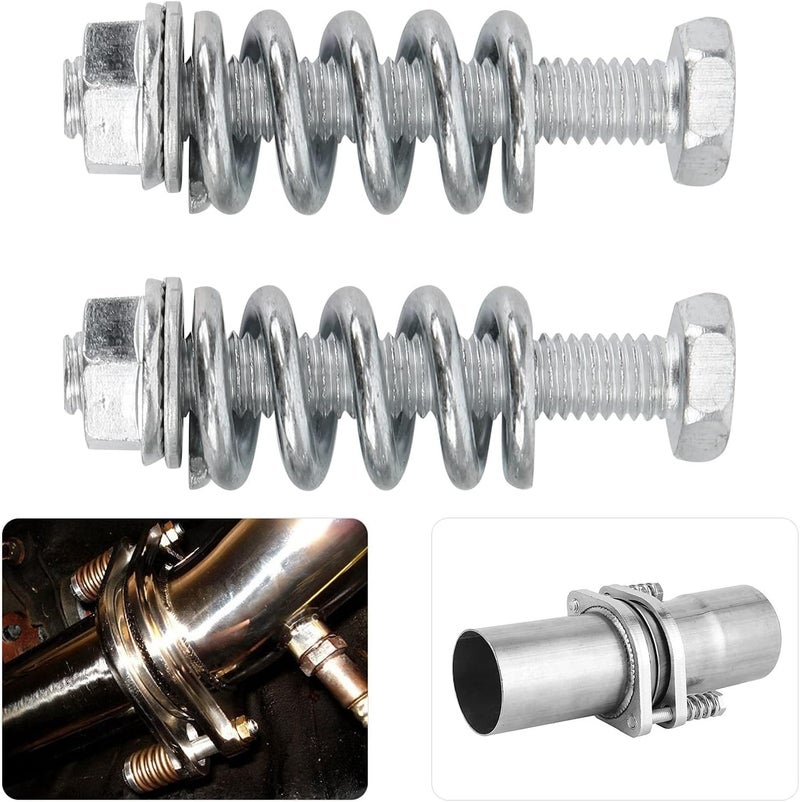 klarako Exhaust Bolt and Spring,Exhaust Repair Set, 8PCS Exhaust Bolt and Spring Automotive Exhaust Systems & Parts for Replacement - Image 3
