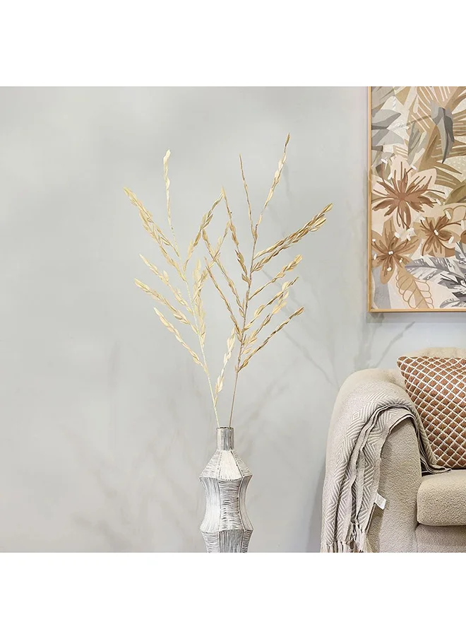 دانوب هوم Zaria Natural Dry Flower Décor For Home Decorations Wedding party And Birthday Parties Fire Leaves 150Pcs 2 Stick In Paper Natural 148Cm
