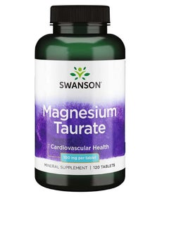 Swanson Magnesium Taurate 100 mg, 120 Tablets