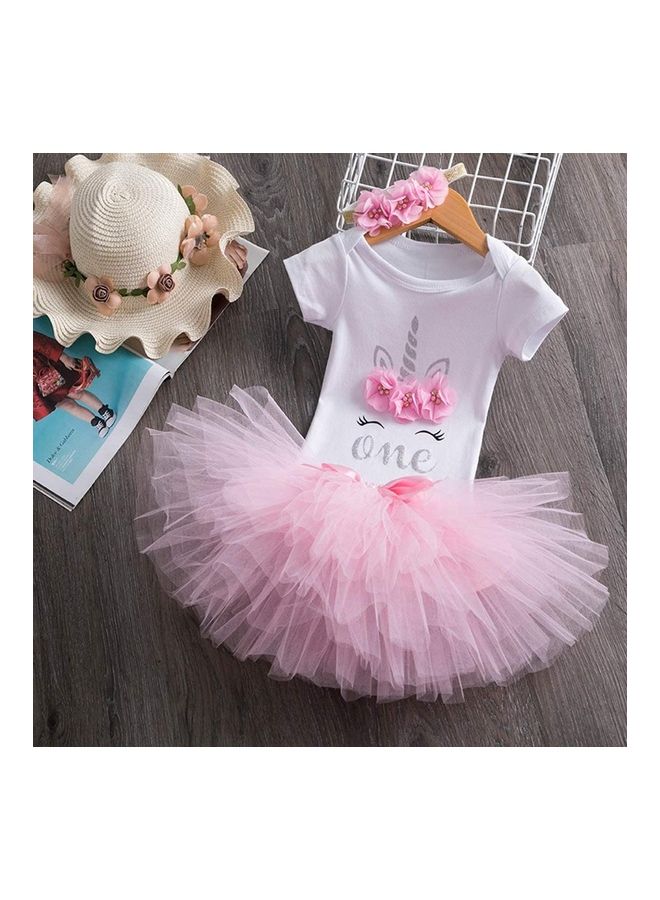 نيبمينينت Princess Party Dress With Headband 80cm - Image 2