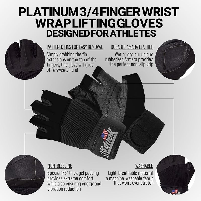 Schiek 540 Platinum Lifting Gloves - One Year Warranty! - Image 3
