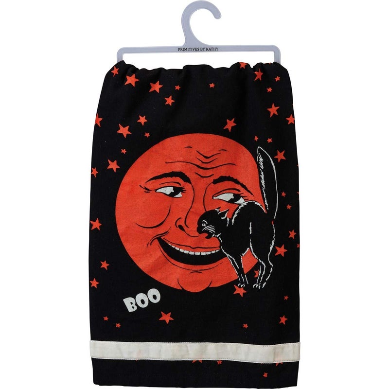 Primitives by Kathy RetroInspired Halloween Dish Towel 28 x 28Inch Boo