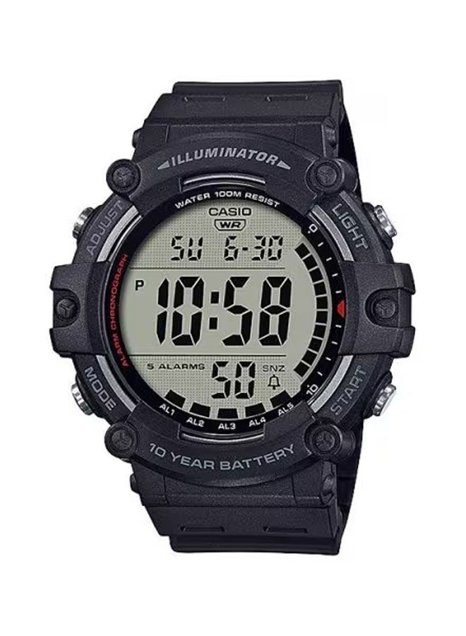 CASIO Men's Rubber Digital Watch AE-1500WH-1AVDF - Image 1