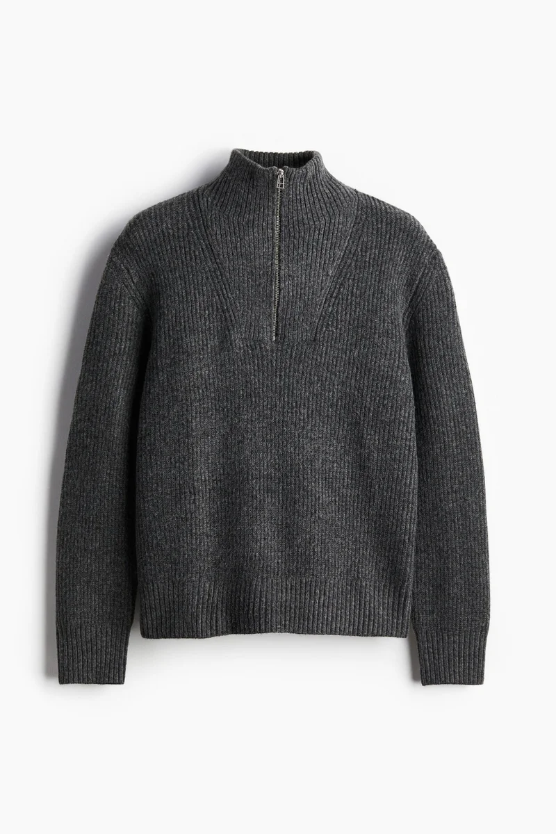 H&M Regular Fit Zip-top jumper