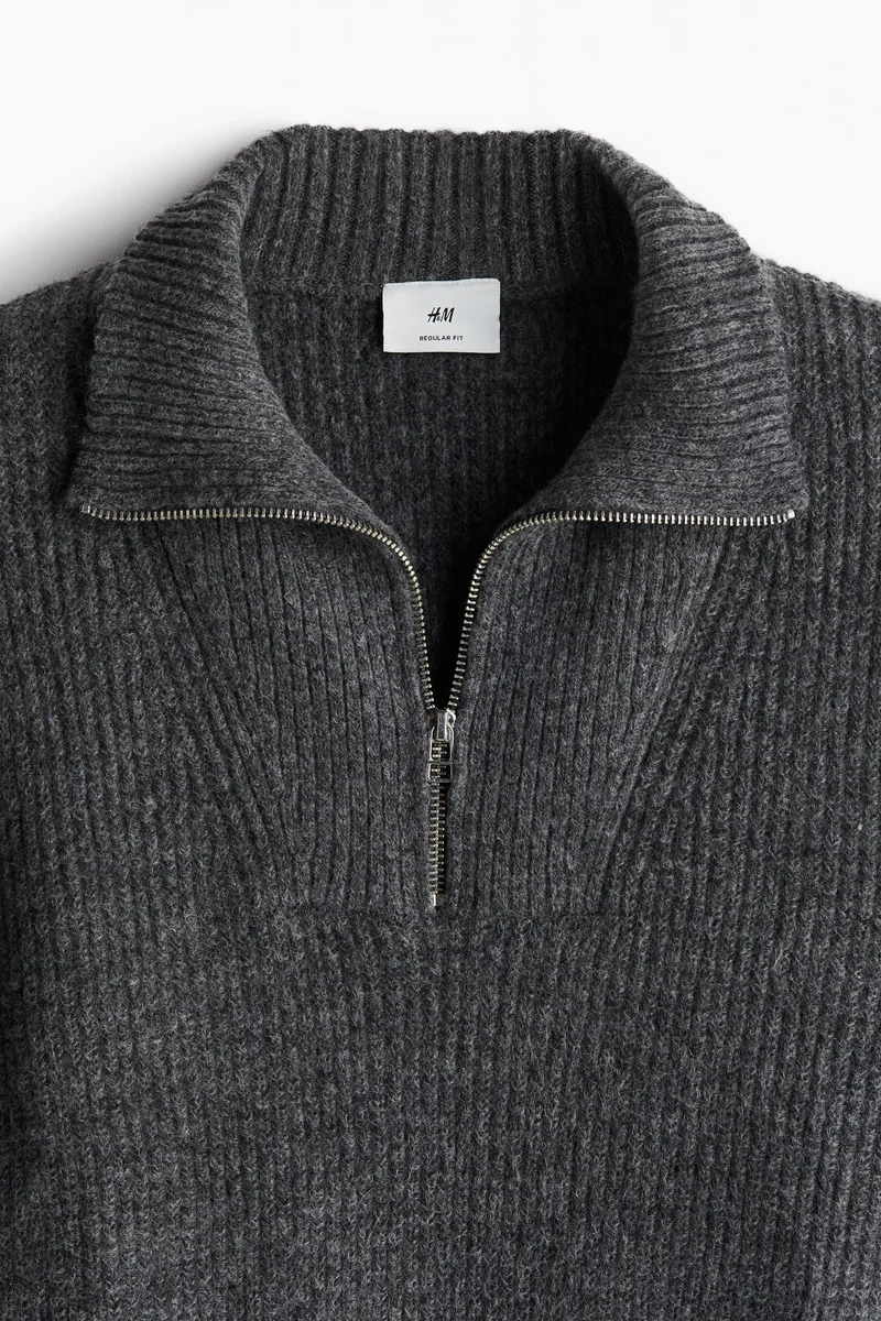 H&M Regular Fit Zip-top jumper