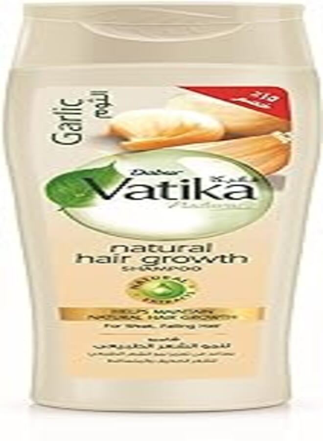 Vatika Naturals Garlic Shampoo 180 ml + 15% OFF | Helps Maintain Natural Hair Growth | For Weak & Falling Hair
