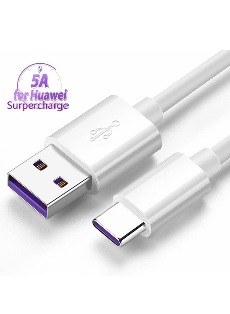 ELTRAZONE USB C Cable 5A Fast Charging Cable USB Type C Charger (2 Pack) Compatible for Huawei P20 Lite Mate 20 Pro P20 Samsung S10 Plus S9 S8 Note 9 - Image 2