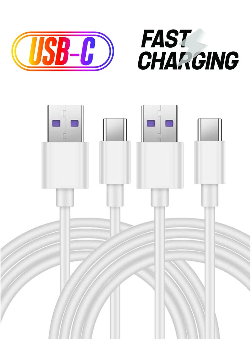 ELTRAZONE USB C Cable 5A Fast Charging Cable USB Type C Charger (2 Pack) Compatible for Huawei P20 Lite Mate 20 Pro P20 Samsung S10 Plus S9 S8 Note 9 - Image 1