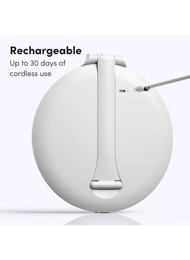 Fancii Abigail Rechargeable Travel Makeup Mirror with LED Light, 8" Foldable Stand, 3 Color Lighting Travel Mirror. Dimmable & Lightweight Portable Vanity Mirror, Beauty Travel Essential - Image 2