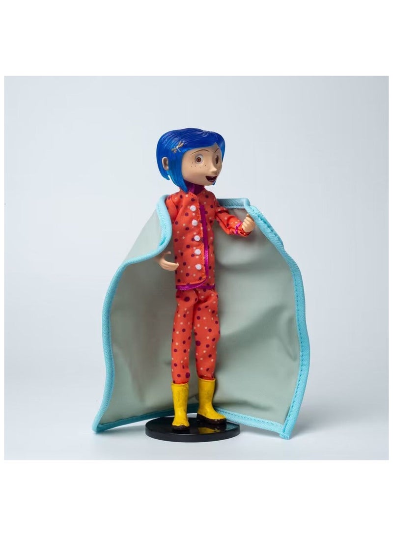 عام نسخة الفيلم، دمية كارولين الأم الشبحية بحجم 7 بوصات، إصدار البيجاما لثلاث أجيال مع بطانية ويد ممسكة - Image 1