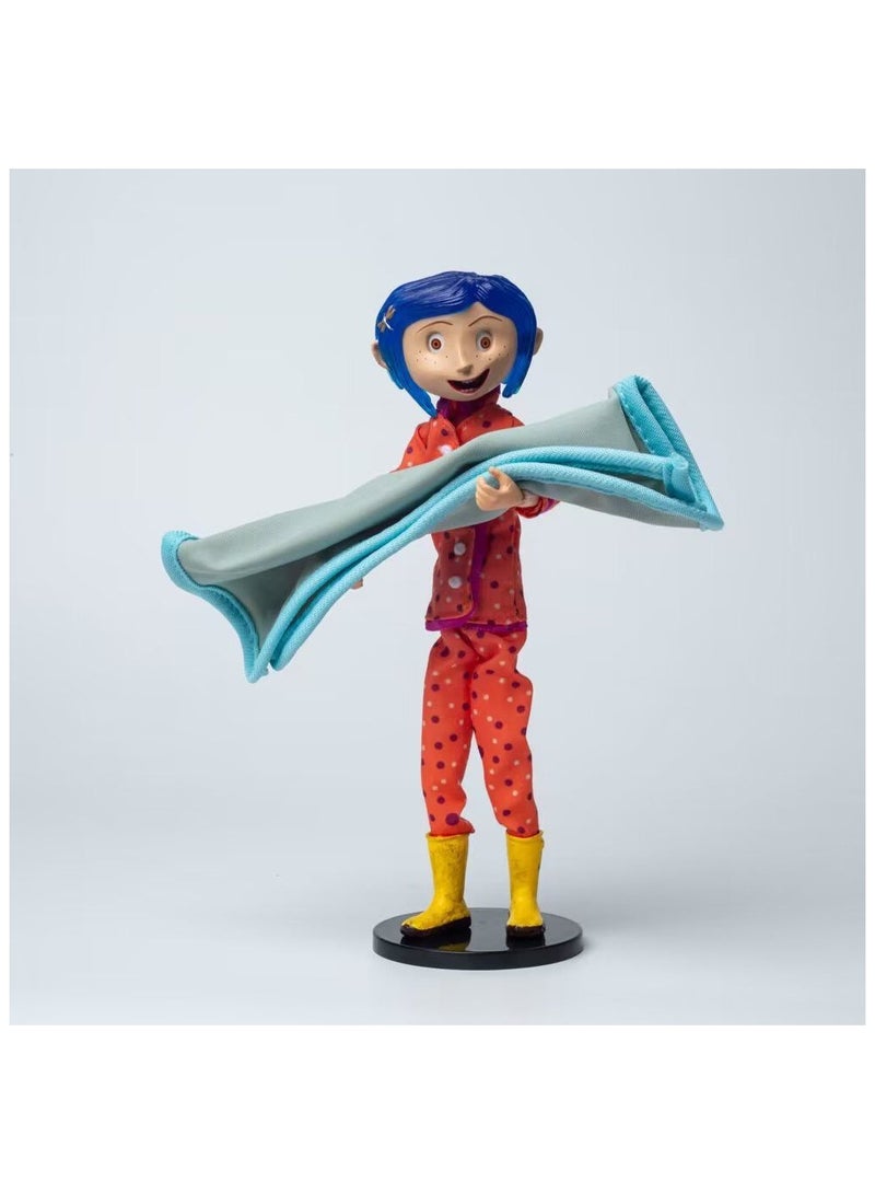 عام نسخة الفيلم، دمية كارولين الأم الشبحية بحجم 7 بوصات، إصدار البيجاما لثلاث أجيال مع بطانية ويد ممسكة - Image 2