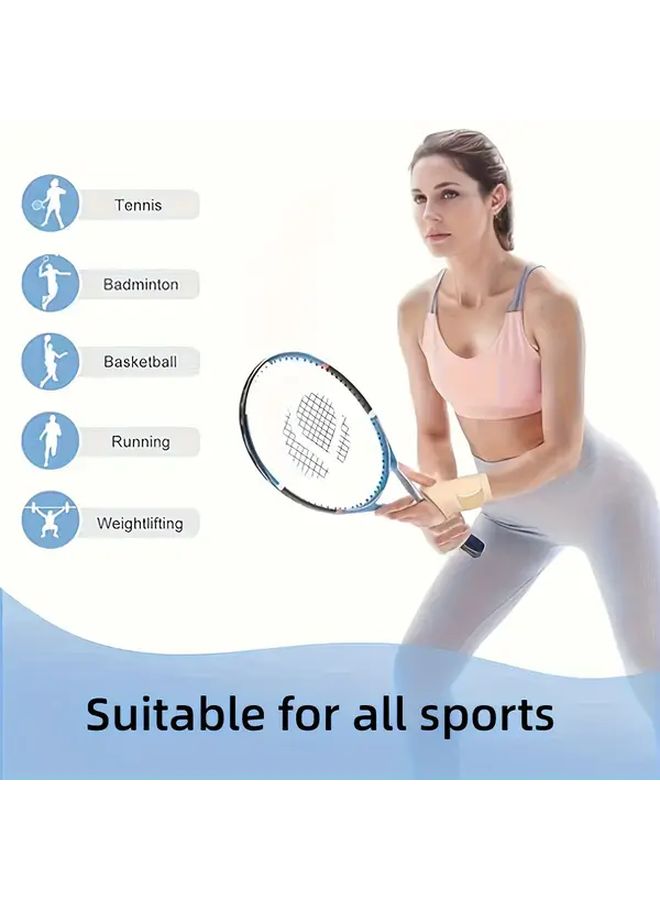 Black Adjustable Wrist Compression Support Brace For Fitness Weightlifting Tennis - Image 4