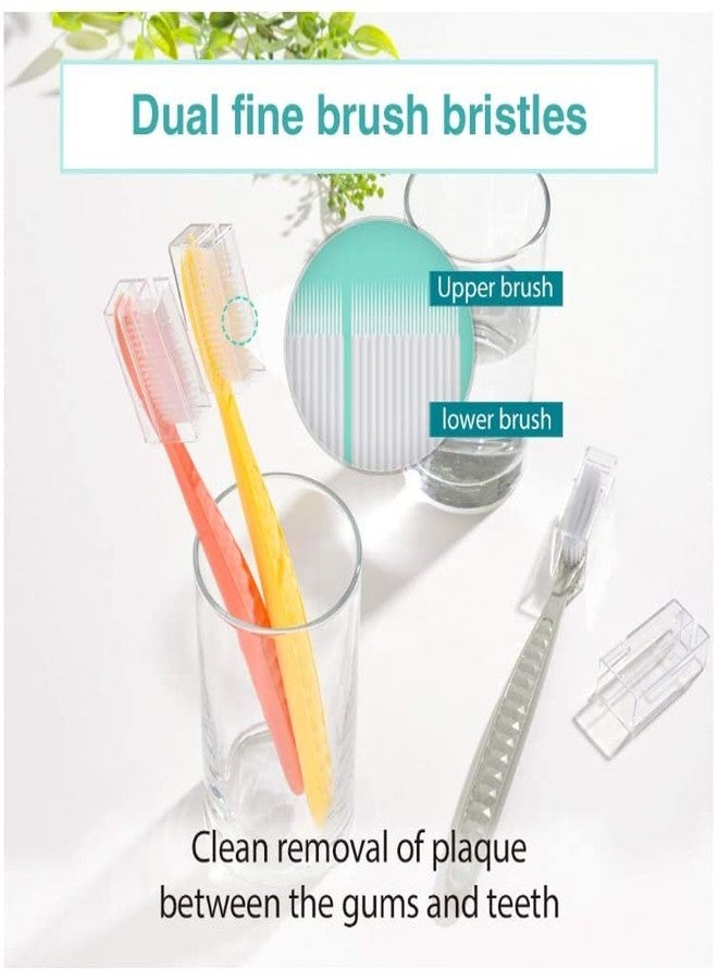 Samjung Wangta Soft Toothbrush, 6 Pack (Stone White) - Best Manual Toothbrush for Maximum, Efficient Cleaning and Sensitive Gums and Teeth - Image 3