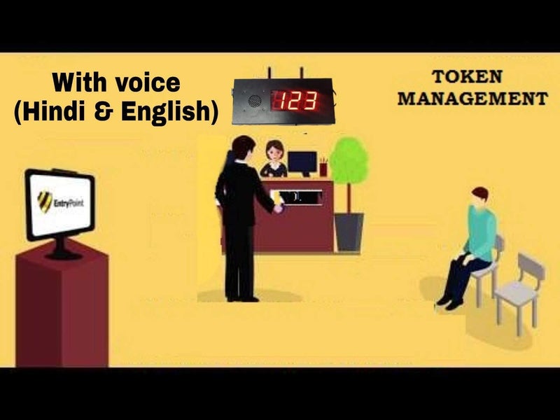 swaggers Prime Digital Indian Token Display Machine with Voice Hindi & English Language - 5 Meter Connecting Wire For Post Office/Banks/Office/Holes/Retail Counters/etc |1 year Warranty - Image 4