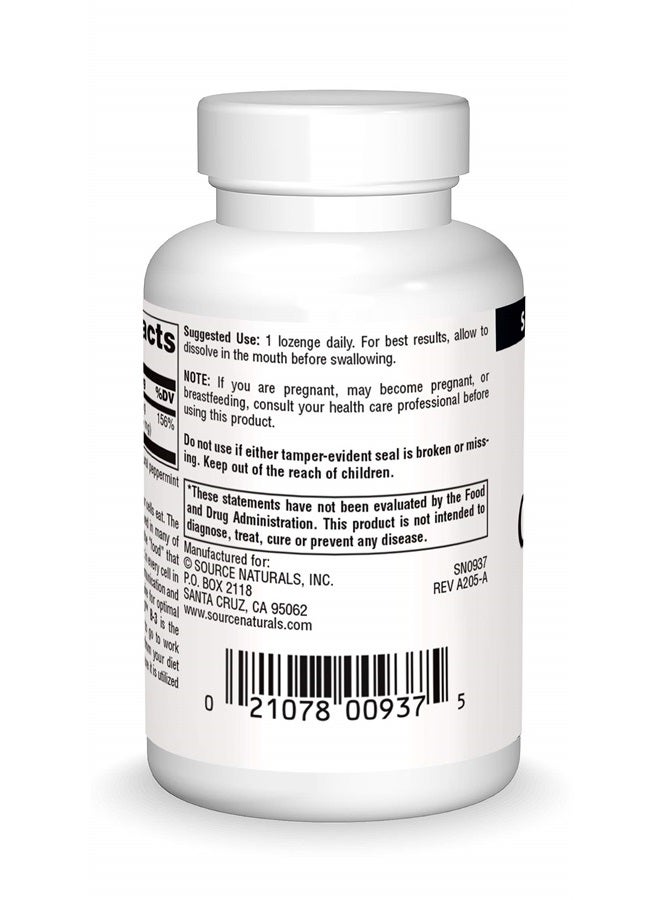 Source Naturals NAD+، ب-3 المساعد الإنزيمي، يدعم الطاقة الخلوية*، 25 ملغ - 60 حبة مصاصة - Image 2