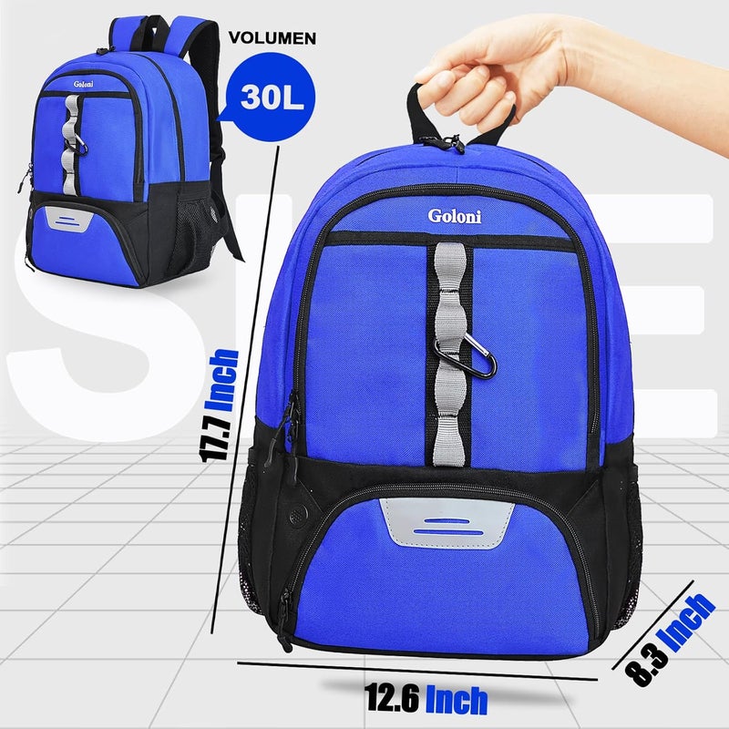 Goloni |Basketball Soccer Backpack Bag - Soccer Backpack & Bags for Basketball, Volleyball & Football Sports, Includes Separate Cleat Shoe and Ball Compartment, fit to & Adult - Image 4