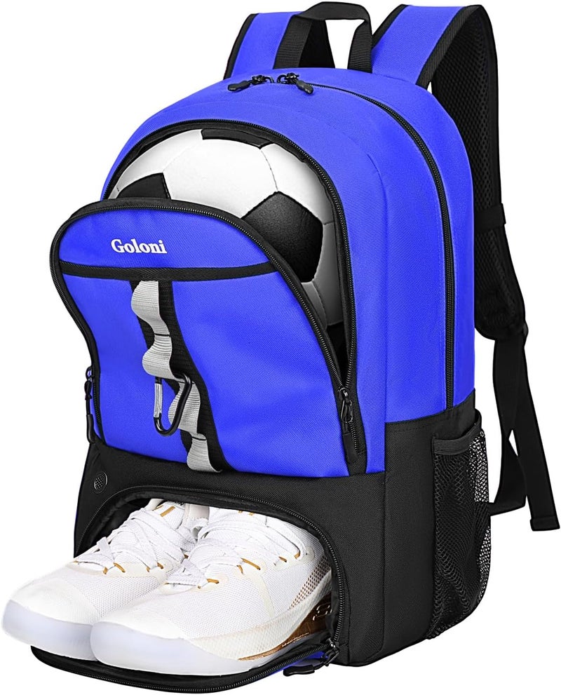 Goloni |Basketball Soccer Backpack Bag - Soccer Backpack & Bags for Basketball, Volleyball & Football Sports, Includes Separate Cleat Shoe and Ball Compartment, fit to & Adult - Image 1