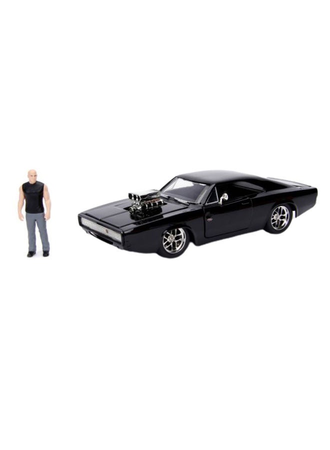 NIBEMINENT Fast And Furious 1970 Dodge Charger Street Car With Dominic Toretto Figure - Image 1