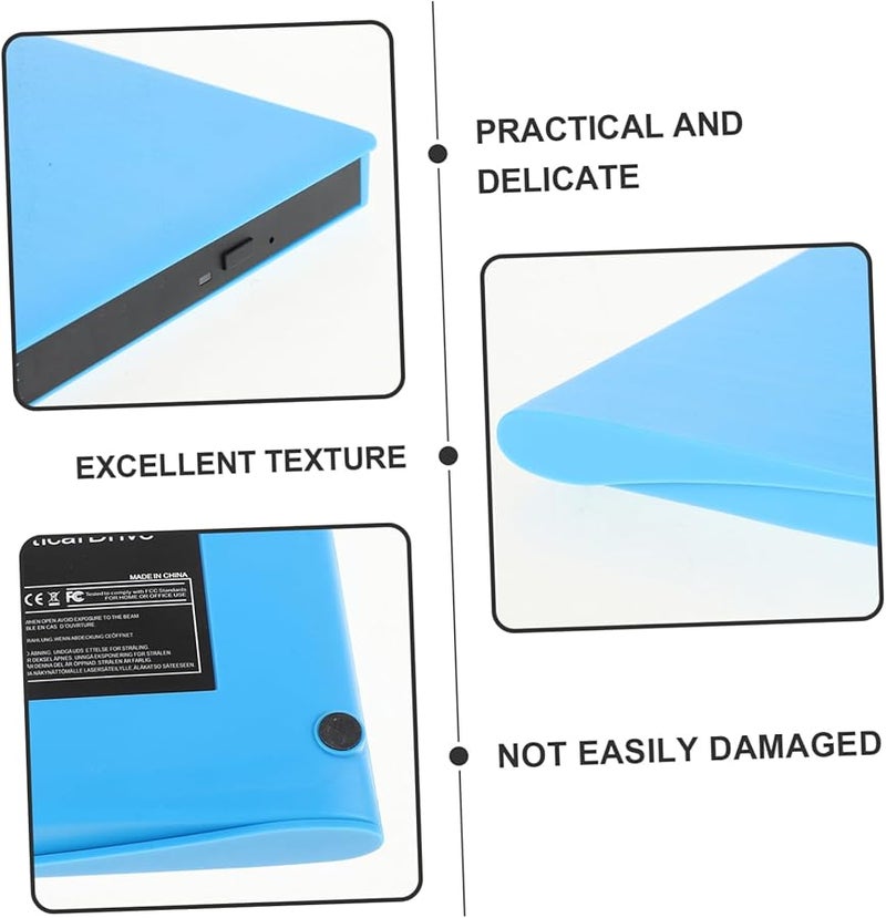 Joysfuny USB External CD DVD Drive Burner Reader Player for PC Laptop Data Backup Playback - Image 4