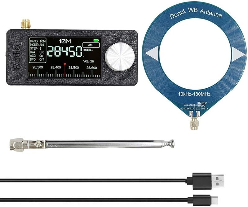 Blue SI4732 Pocket Radio Receiver 0 5 108MHz AM FM LSB USB Shortwave With IPS Screen - Image 1