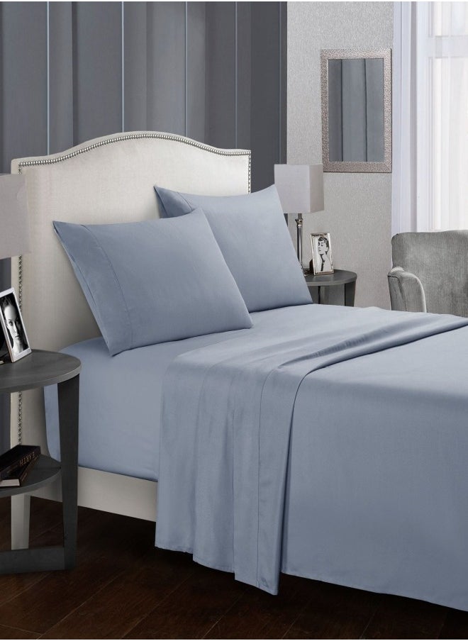 MIXDE 4-Piece Queen Size Luxurious Comforter Bedding Blue  - Image 2