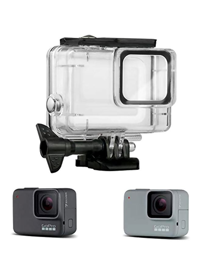 Loquat Waterproof Case With Hand Grip For GoPro Hero 7 Action Camera Clear/Black  - Image 5