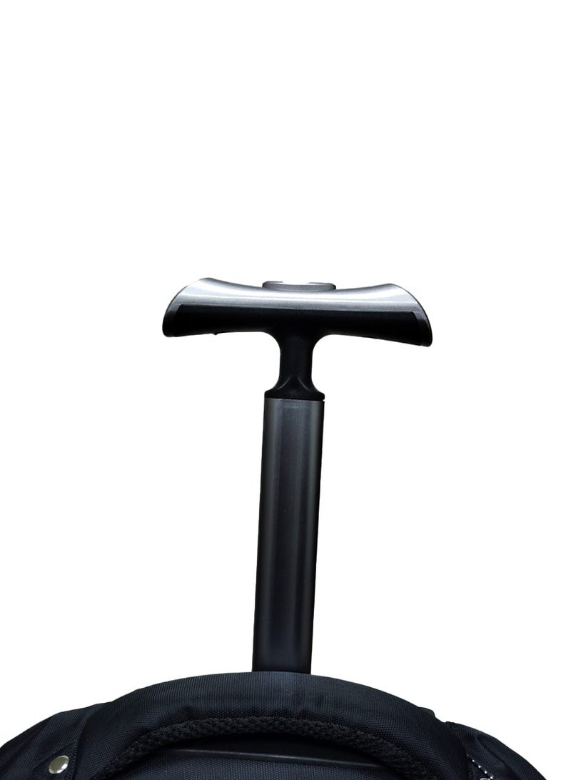 نوزكي حقيبة ظهر مدرسية بعجلات كبيرة – حقيبة سفر متينة وأنيقة للأطفال والمراهقين - Image 3