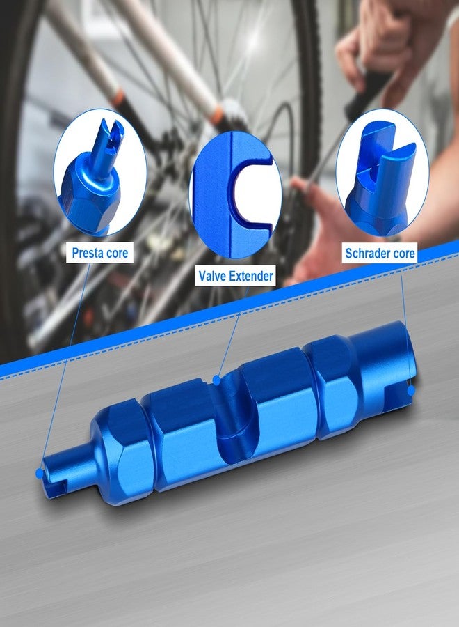 ptiysta 44pcs Stem Removal Tool, Spool Removal and Installation Tool, Four-Way Valve Tool, Spool, Stem Cover. Suitable for All Types of Tires - Image 3
