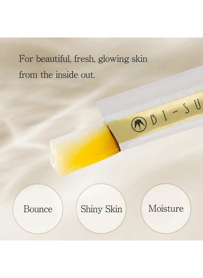 BI-SU - Bird'S Nest Essence Collagen Jelly Stick With Vitamin C Fish Collagen Peptides Anti Aging Maintain Skin Elasticity Immunity Support Japan Beauty Skin Care Secret Pineapple Flavor 7 Pcs - Image 1