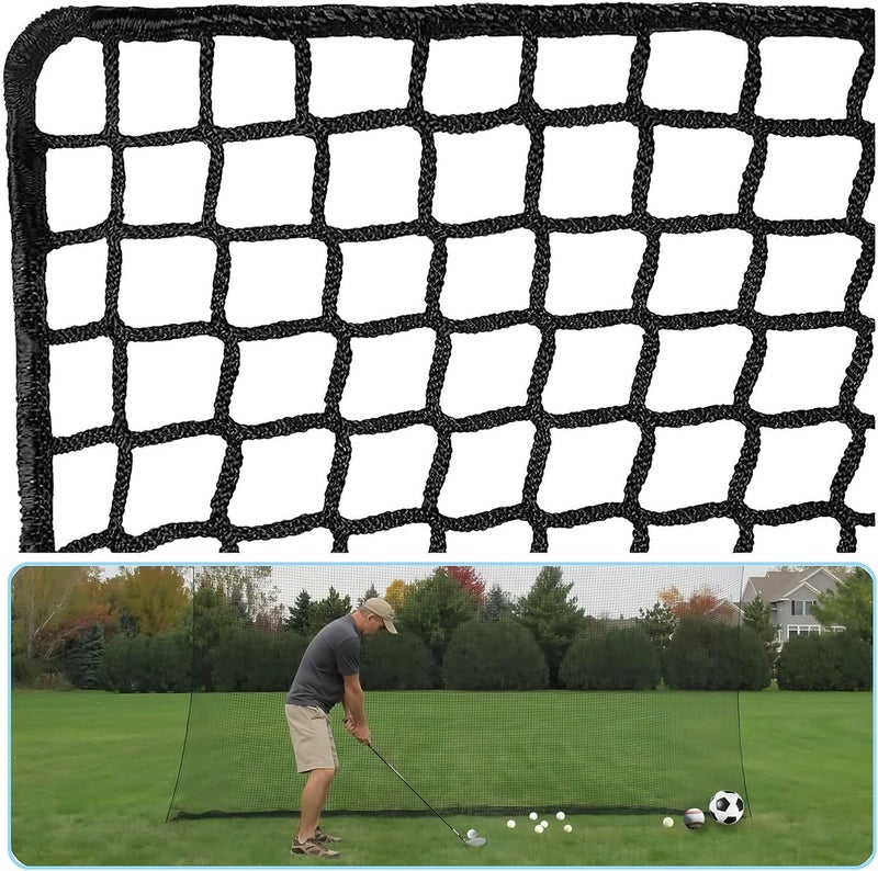 IUZEAI 10x10ft Golf Practice Net Heavy Duty Nylon Netting Material Includes Installation Rope