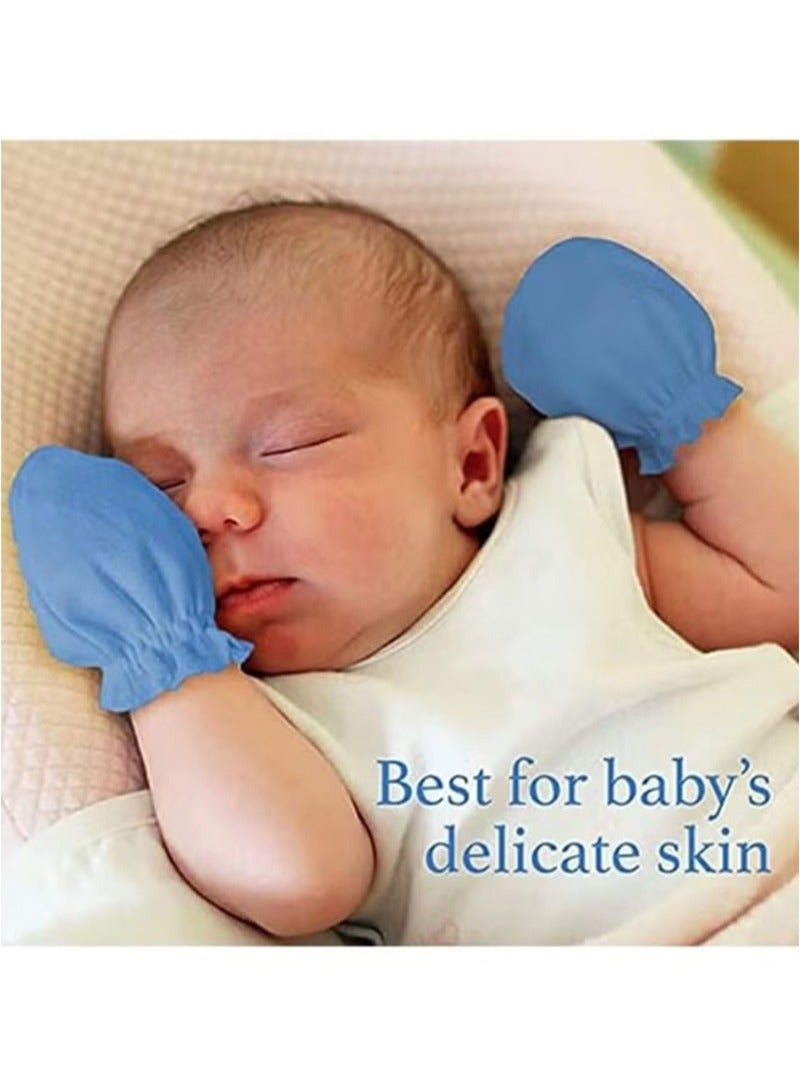 4 Pairs Of Baby Anti-Scratch Gloves, Elastic Adjustable Cotton Breathable Scratch-Resistant Gloves, Suitable For Boys And Girls 0-12 Months  - Image 4