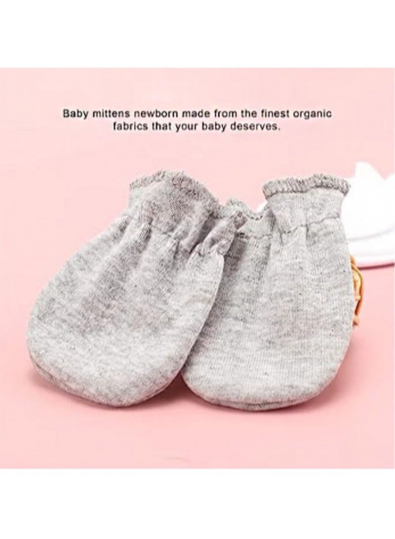 4 Pairs Of Baby Anti-Scratch Gloves, Elastic Adjustable Cotton Breathable Scratch-Resistant Gloves, Suitable For Boys And Girls 0-12 Months  - Image 2